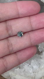 Load and play video in Gallery viewer, Montana Sapphire 1.00 CT Light Green Blue Hexagon Cut
