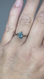 Load and play video in Gallery viewer, Montana Sapphire 1.06 CT Blue Half-Moon Cut
