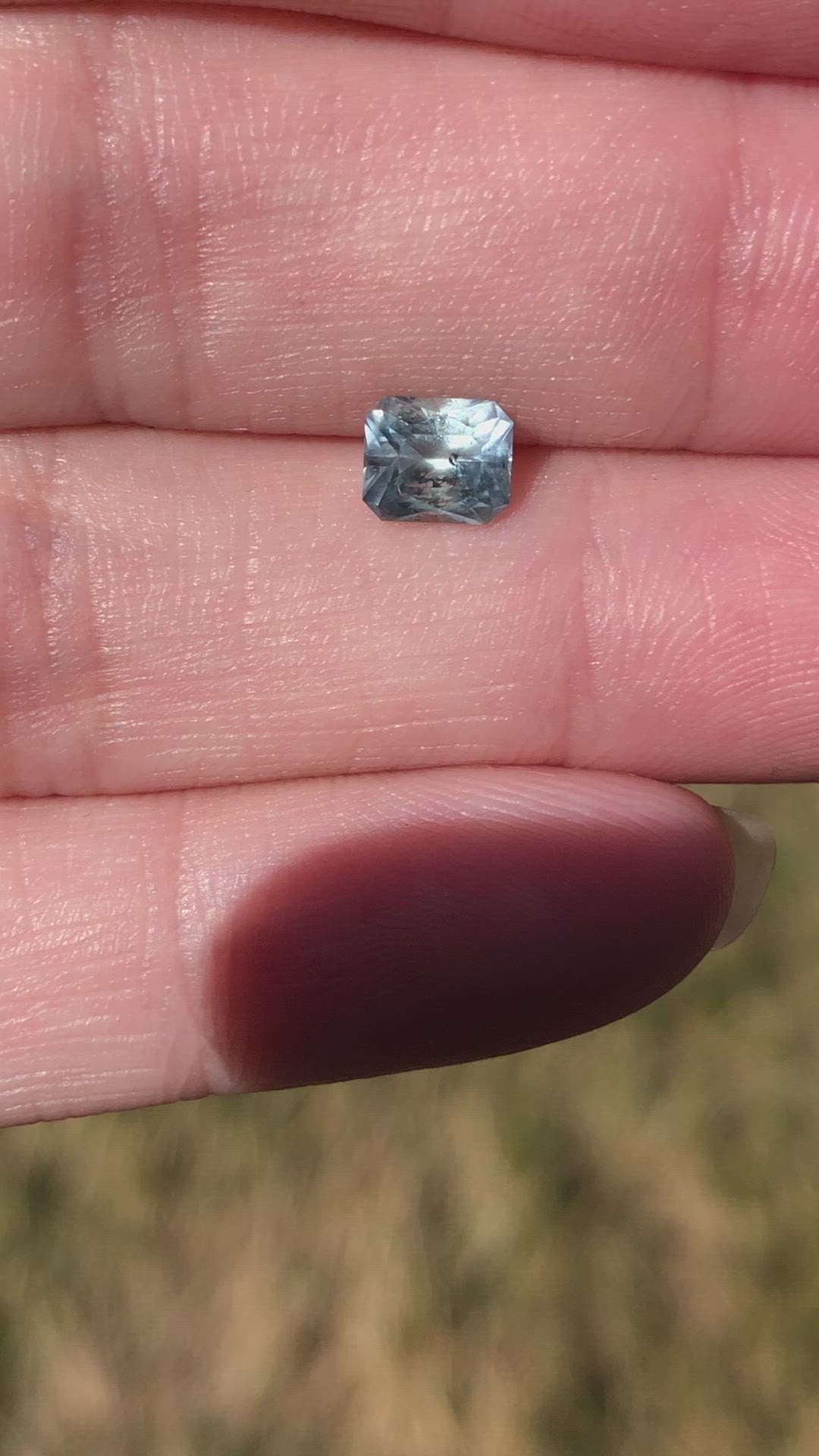 Montana Sapphire 1.26 CT Ice Blue Radiant Cut
