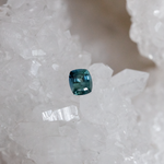 Load image into Gallery viewer, Montana Sapphire .75 CT Teal Antique Cushion Cut
