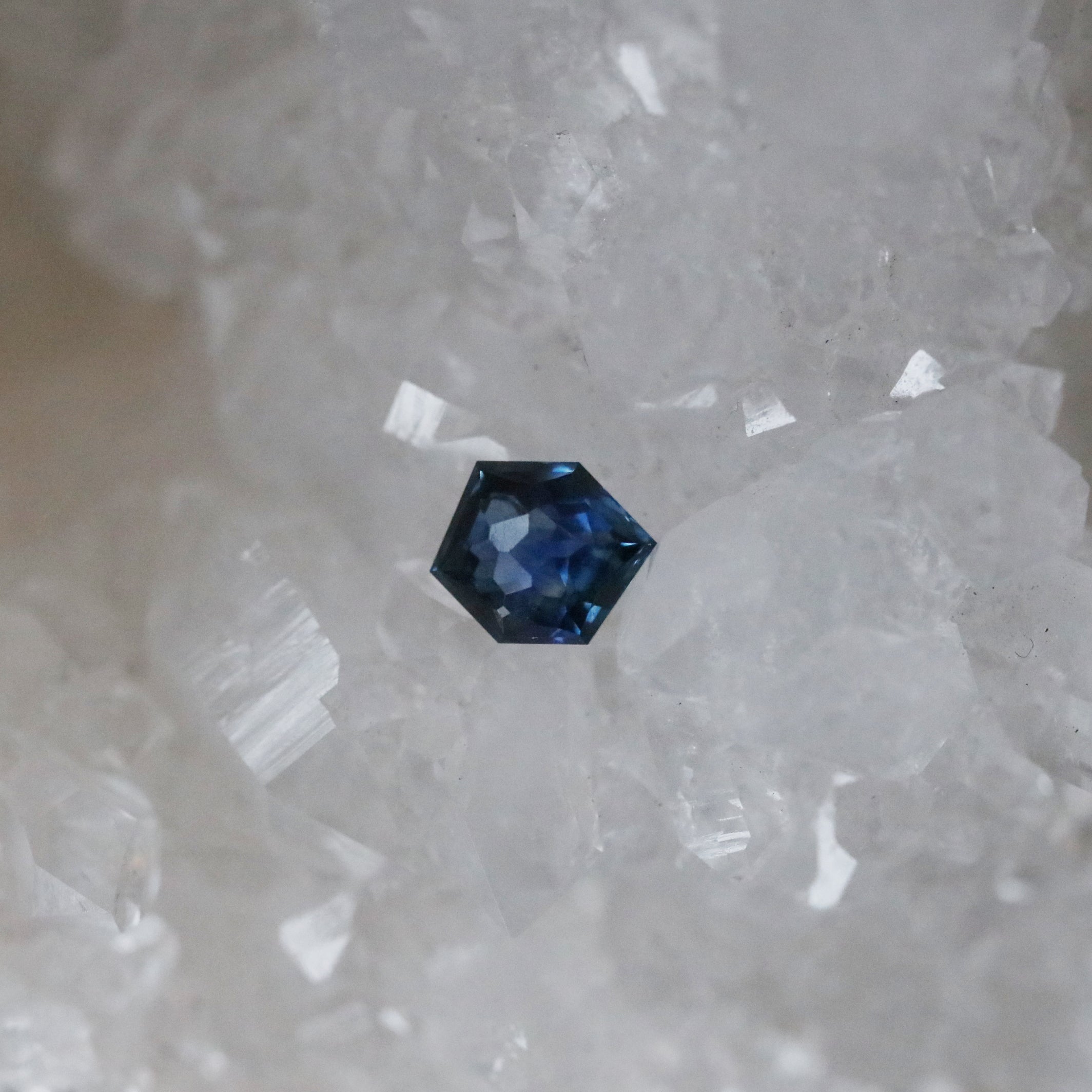 Montana Sapphire .79 CT Cornflower Blue Brilliant Stretched Hexagon Cut