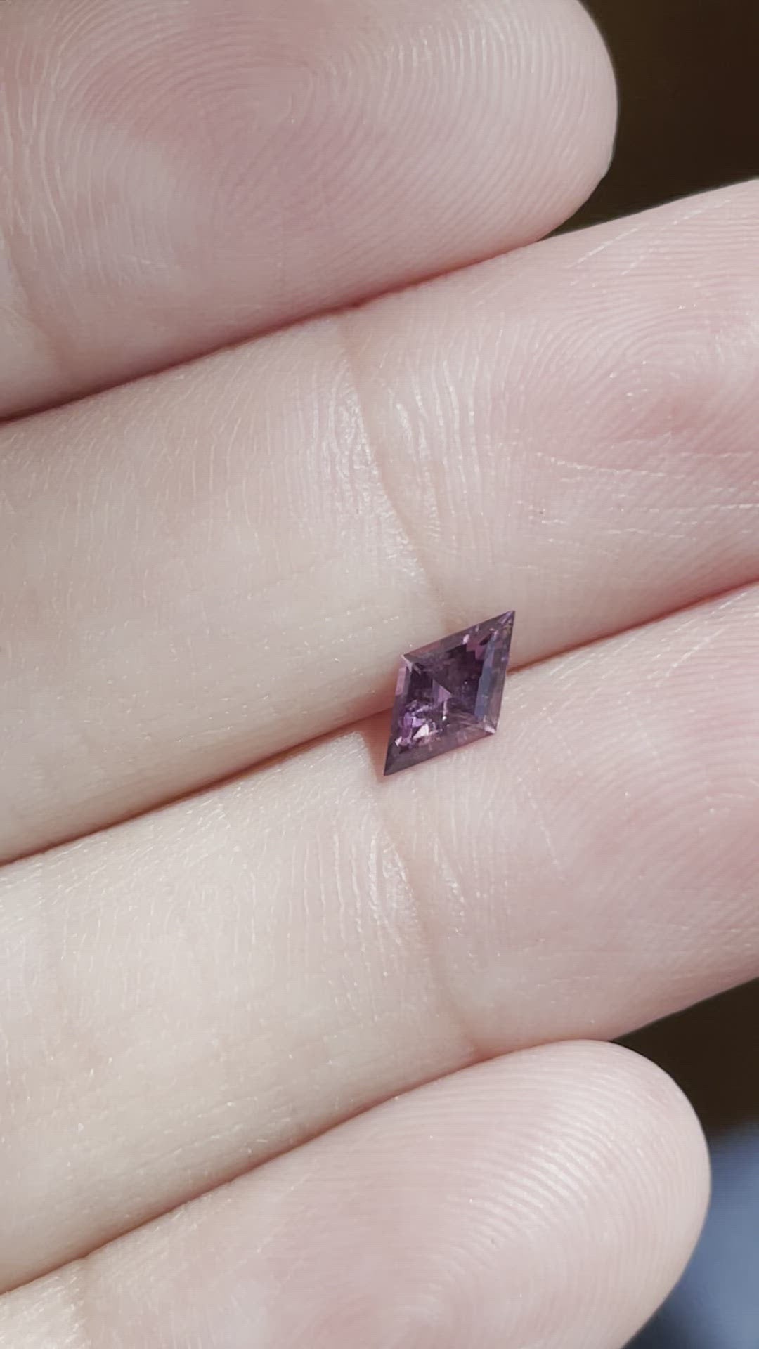 Montana Sapphire .56 CT Color Change Deep Raspberry Lozenge Cut