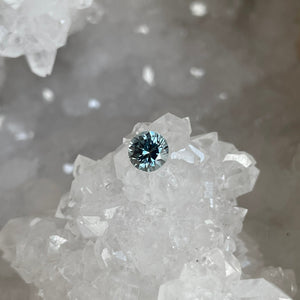 Montana Sapphire .90 CT Light Blue to Grey Color Change Round Cut