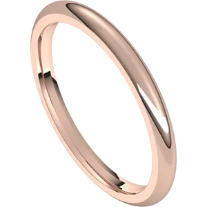 Classic 2mm Band in 14k Gold (Yellow, White, or Rose)