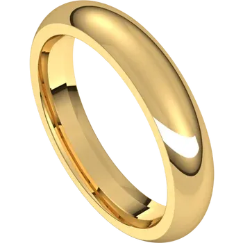 Classic 4mm Band in 14k Gold (Yellow, White, or Rose)