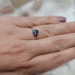 Load image into Gallery viewer, Ring - Montana Sapphire .96 CT Periwinkle Blue Pear Cut in 14k White Gold
