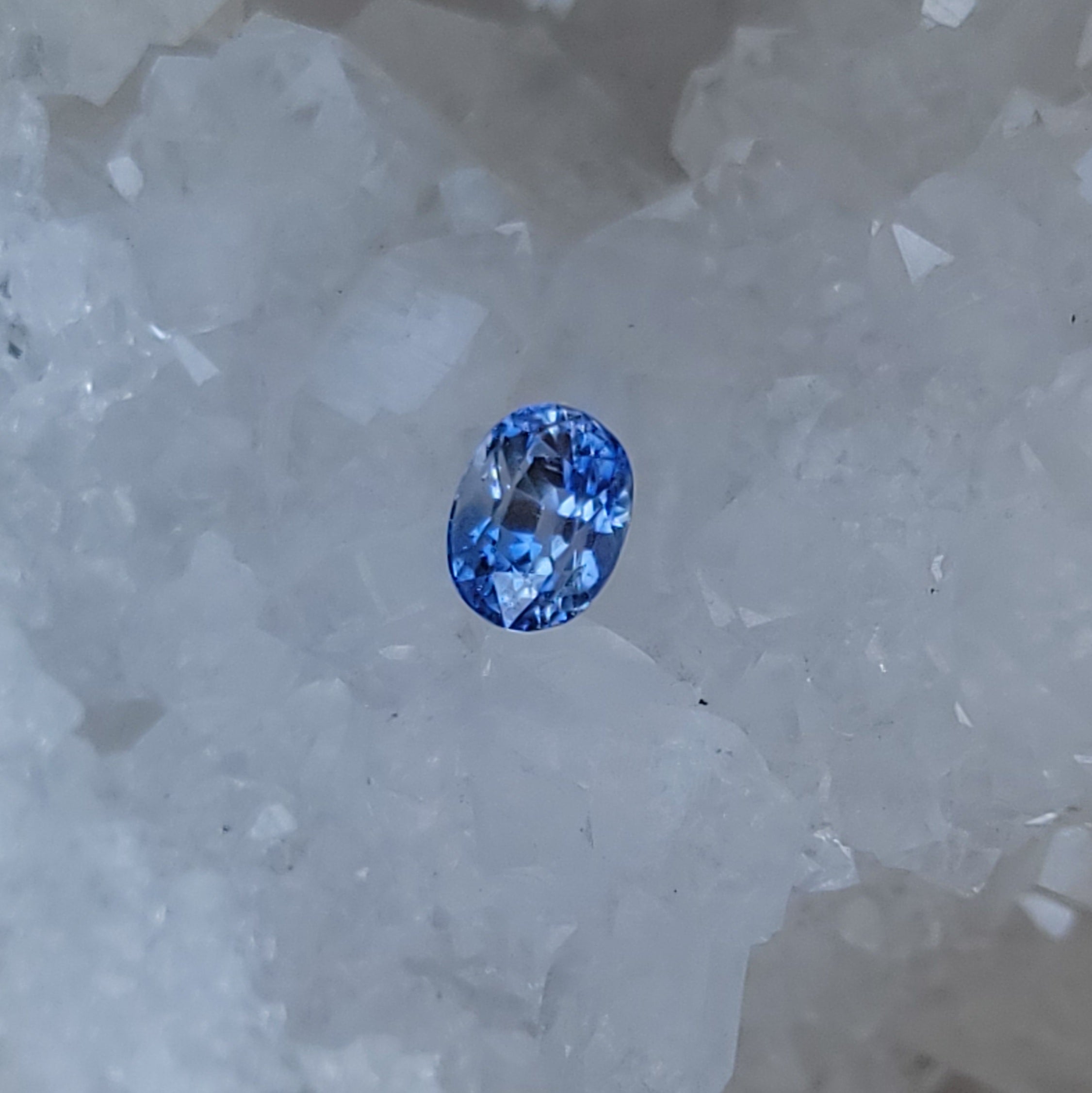 Sri Lankan Sapphire 1.96 CT Violet, Periwinkle, Gray, Silver, White, Clear Oval Cut