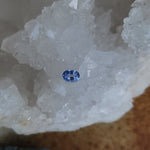Load image into Gallery viewer, Sri Lanken Sapphire 1.23 CT Periwinkle, Silver, White, Clear Oval Cut
