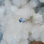 Load image into Gallery viewer, Sri Lanken Sapphire 1.30 CT Periwinkle, Silver, White, Clear Oval Cut
