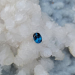 Load image into Gallery viewer, London Blue Topaz 1.62 CT Aqua and Dark Blue Oval Cut
