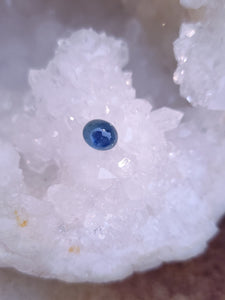 Montana Sapphire 4.27 CT Medium Blue with Cornflower Blue Nimbus Cabochon Cut