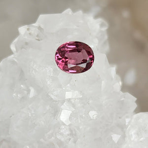 Spinel .86 Hot Pink Oval Cut