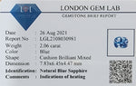 Load image into Gallery viewer, Madagascar Sapphire 2.06 CT Cushion Cut Periwinkle Blue
