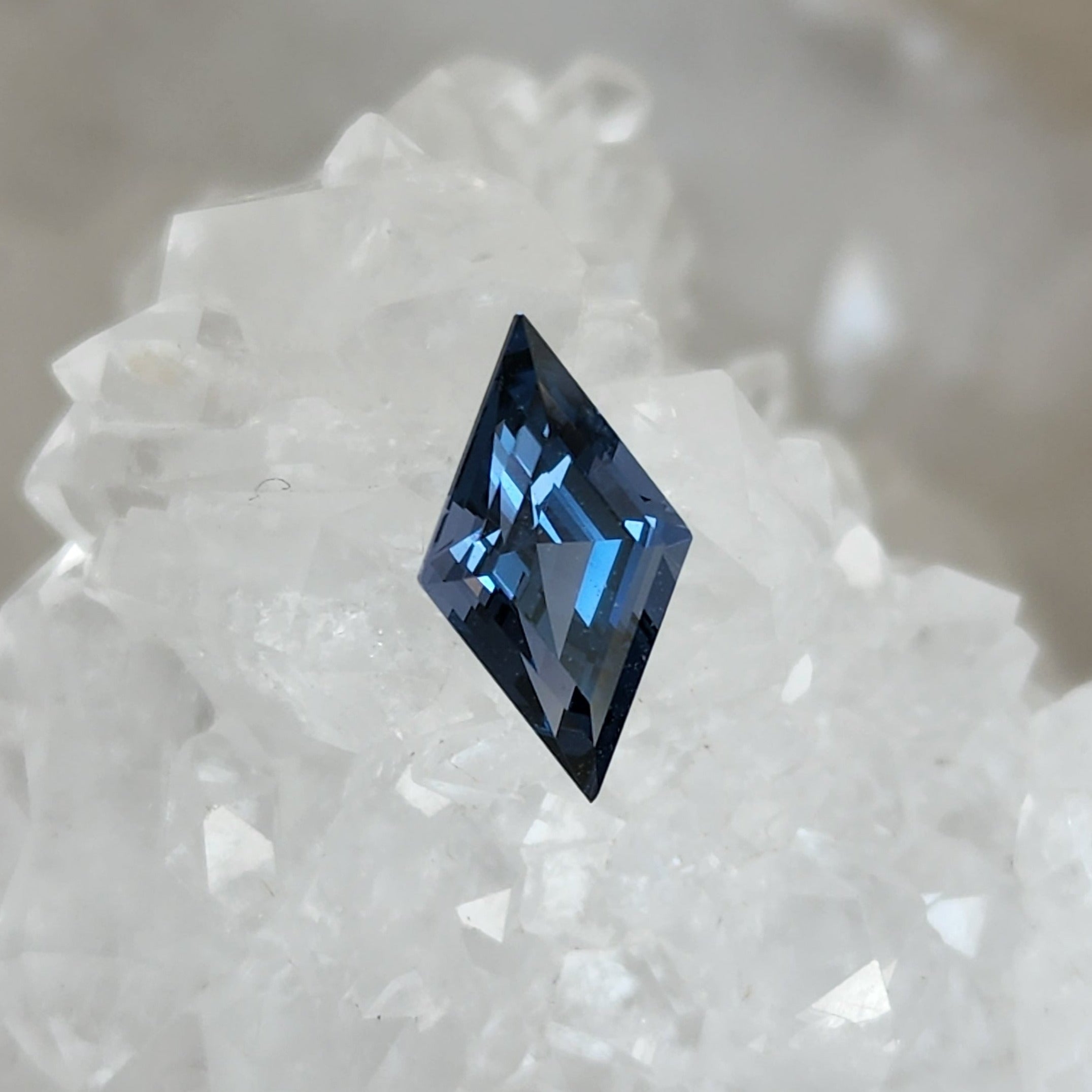 Spinel 1.04 CT Dark Blue Purple Color Change Lozenge Cut