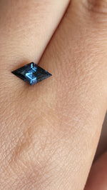 Load image into Gallery viewer, Spinel 1.04 CT Dark Blue Purple Color Change Lozenge Cut
