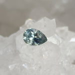 Load image into Gallery viewer, Montana Sapphire .81 CT Light Blue Green Yellow Pear Cut
