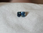 Load image into Gallery viewer, Montana Sapphire .91 CT Bluish Teal with Grey Scissor Cut
