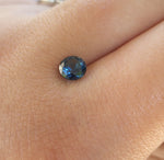 Load image into Gallery viewer, Montana Sapphire .78 CT Dark Teal Round Cut
