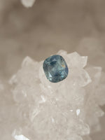 Load image into Gallery viewer, Montana Sapphire 1.40 CT Icy Blue with White Inclusions Antique Cushion Cut
