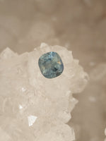 Load image into Gallery viewer, Montana Sapphire 1.40 CT Icy Blue with White Inclusions Antique Cushion Cut
