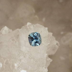 Montana Sapphire .93 CT Light Blue to Aqua Color Change Antique Cushion Cut