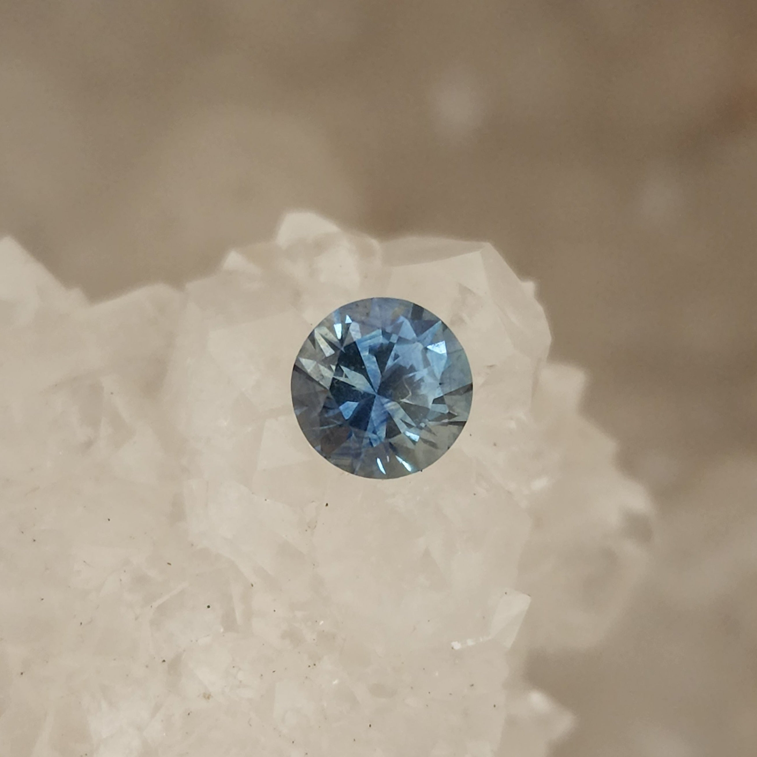 Montana Sapphire .91 CT Light to Medium Blue Round Cut