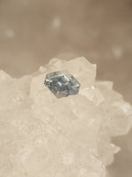 Load image into Gallery viewer, Montana Sapphire .83 CT Grey Blue Stretched Hexagon
