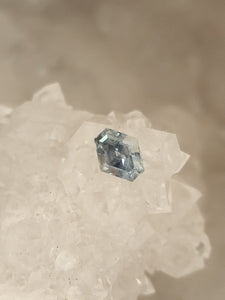 Montana Sapphire .83 CT Grey Blue Stretched Hexagon