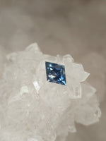 Load image into Gallery viewer, Montana Sapphire .80 CT Medium Blue Nebula Lozenge Cut
