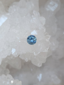 Montana Sapphire .57 CT Silvery Blue Round Cut