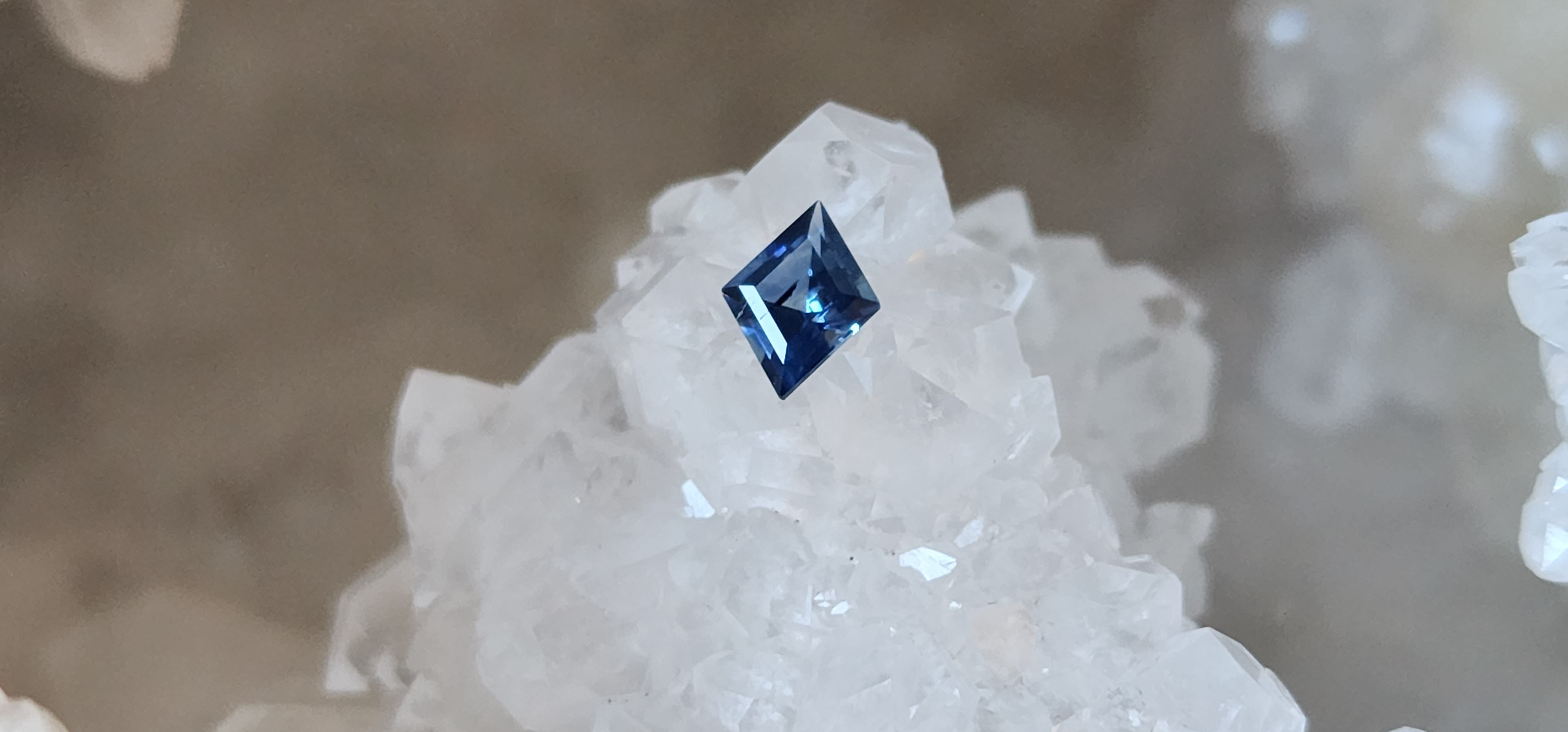 Montana Sapphire .43 CT Medium Blue Lozenge Cut