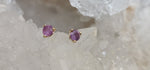Load image into Gallery viewer, Earrings - Montana Sapphire .26 CTW Matched Pink 3 Prong Studs
