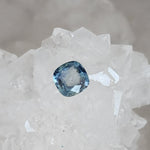 Load image into Gallery viewer, Montana Sapphire .59 CT Light Blue Grey Cushion Cut
