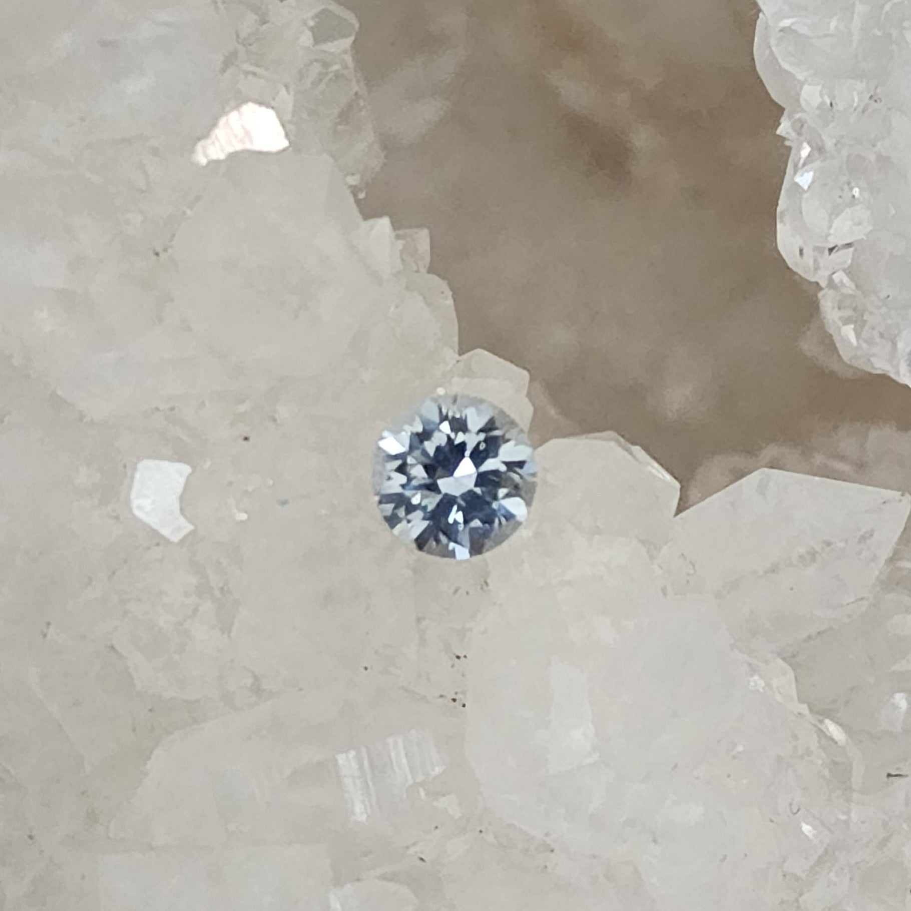 Montana Sapphire .70 CT Light Blue Grey Round Cut
