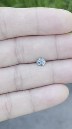 Load and play video in Gallery viewer, Montana Sapphire .72 CT Light Blue Brilliant Hexagon Cut
