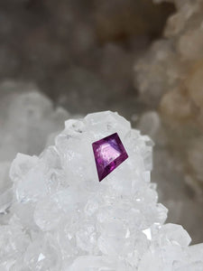 Umba Sapphire 1.15 CT Rich Pink with Lavender Nimbus Kite Cut