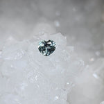 Load image into Gallery viewer, Montana Sapphire .73 CT Blue Grey Teal Heart Cut
