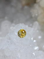 Load image into Gallery viewer, Montana Sapphire .72 Carat Peach / Yellow Grey CC Round Cut
