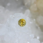 Load image into Gallery viewer, Montana Sapphire .72 Carat Peach / Yellow Grey CC Round Cut
