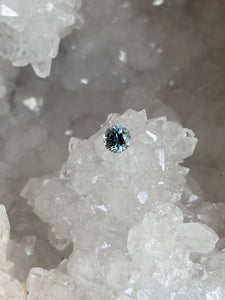 Montana Sapphire .90 CT Light Blue to Grey Color Change Round Cut