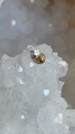 Load image into Gallery viewer, Montana Sapphire .86 CT Color Change Orange Peach Silver Pear Cut

