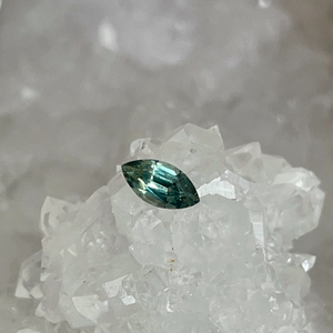 Montana Sapphire .70 CT Blue Green Seafoam Teal Marquise Cut