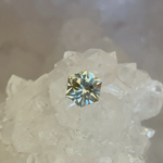 Load image into Gallery viewer, Montana Sapphire .93 CT Grey with Heart of Gold Brilliant Hexagon Cut
