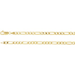 Load image into Gallery viewer, Chain - Figaro Style - 14K Gold - Various Widths and Lengths with Lobster Clasp
