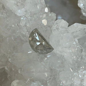Diamond 1.75 CT Salt and Pepper Half Moon Cut