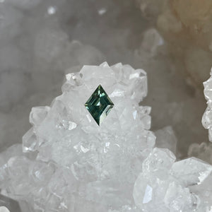 Montana Sapphire .76 CT Green Yellow Lozenge Cut