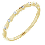 Load image into Gallery viewer, 14K Gold .06 CTW Diamond Stackable Ring
