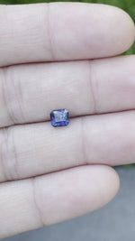 Load and play video in Gallery viewer, Madagascar Sapphire 1.04 CT Blue Radiant Cut
