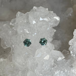 Load image into Gallery viewer, Paired - Montana Sapphire Complimentary Pair 1.04 CTW Green Blue Hexagon Cut
