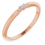 Load image into Gallery viewer, Diamond Accented 14K Gold Stackable Ring
